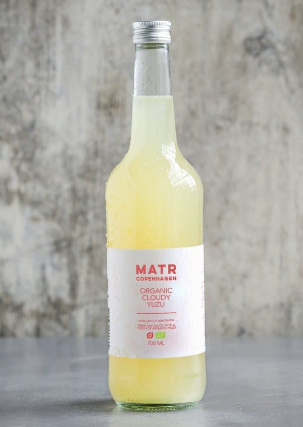 Organic Yuzu Lemonade in glass bottle - small batch